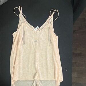 ALO Yoga Light Pink V-Neck Tank